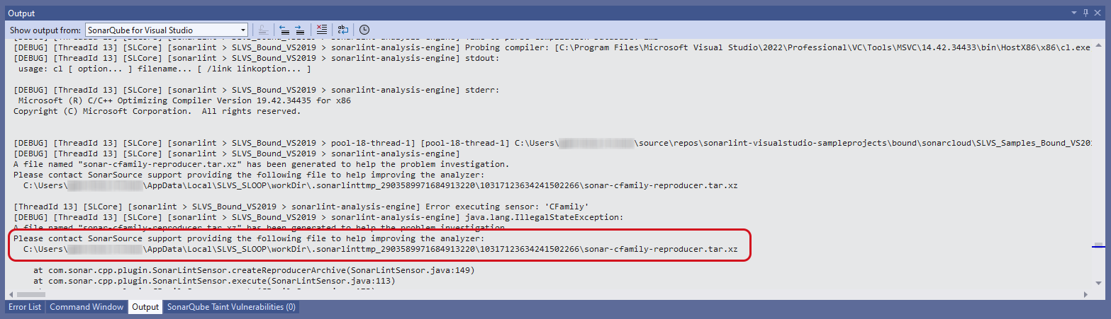Create a reproducer file to help troubleshoot your analysis.
